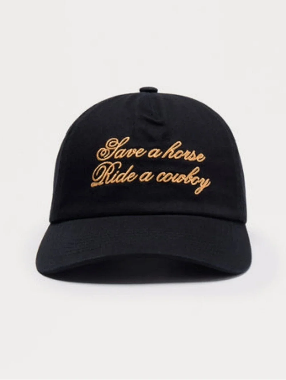 Embroidered 'Save a Horse Ride a Cowboy' Cap